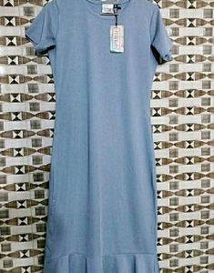 Blue T-Shirt Dress