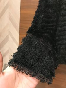 Black Fur Top