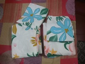Elastic Fitted Double Bed Bedsheet with 2 Pillow C