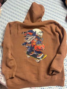 Brown Graphic Hoodie
