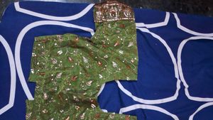 Green Net Designer Chamki Work  Embellished Saree