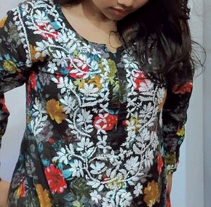 Chikankari Kurti + Plazo Set/ Cord Set