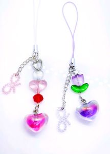 Cute Beaded Phone Charms Set Of Two