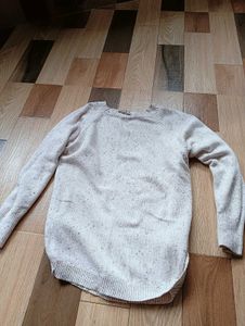 Cozy White Knit Sweater