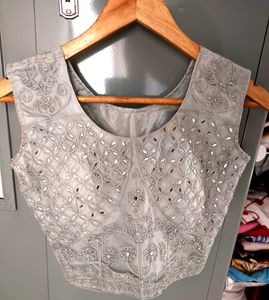 Elegant Mirror Work Blouse