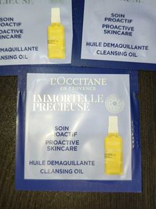 L&#39;Occitane Immortelle Cleansing Oil Samples