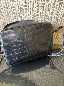 YSL Black Colour And Mint Green Sling Bag