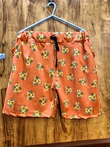 Floral Print Casual Shorts