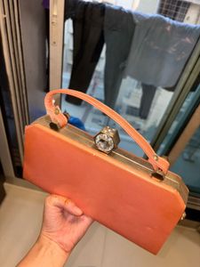 Elegant Peach Clutch