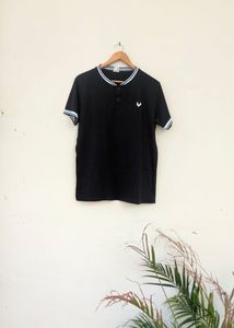 Fred Perry Black Polo Shirt