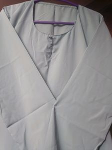 Plain Abaya With Elastic Sleeve