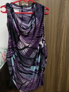 Patterned Sleeveless Dress