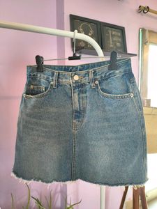 Denim Mini Skirt