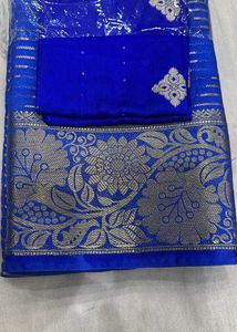 Elegant Blue Saree