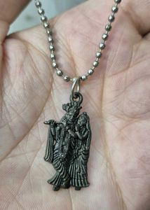 🕉️✨ Divine Radha Krishna Pendant