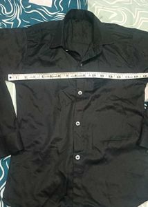 Black Button-Down Shirt
