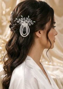 Pearl &amp; Crystal Hair Comb😍New✅️