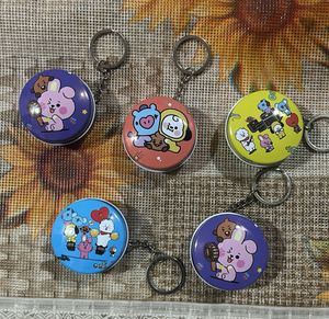 BTS keychain Tin box