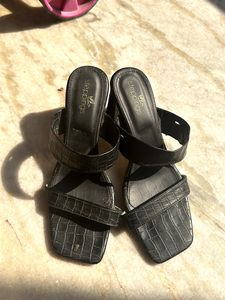 Steppings Block Textured Heels