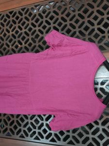 Pink Tiered Midi Dress