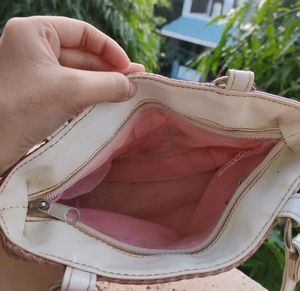 White Pink Bag