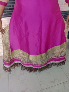 Front Side Cut Kurta  With Skirt