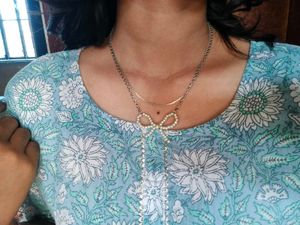 Pearl Bow Necklace
