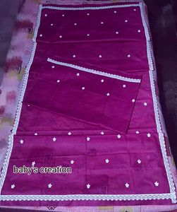 Assamese Cotton Sador Mekhela Embroidery