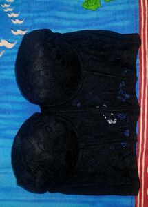 Black Lace Corset Bralet