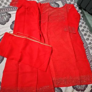 Red Kurta Sets & Suits