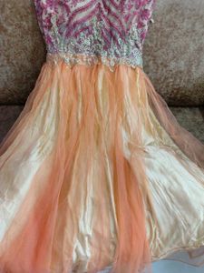 Party Wear Gown, Bust 32, Length 46 With Margin