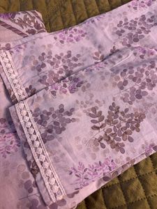 Elegant Pink Printed Kurta Set