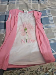 Cute Girls Top With Attached Shrug