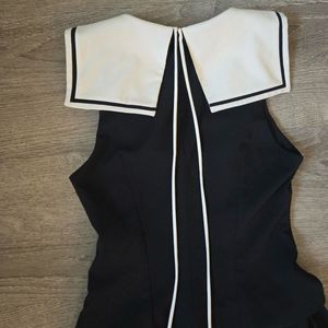 Zara Women’s Black And Navy Dress