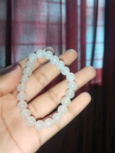 Quartz Crystals Bracelet &amp; 3 Black Silver Rings