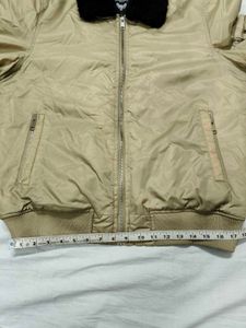 Tan Bomber Jacket - Fur Collar