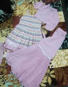 Embroidered Heavy Sharara Suit Inner With Dupatta