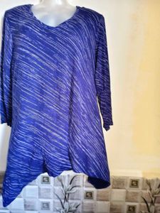 🎁Buy 1, Get 1 Free🎁Blue Tunic Top LARGE/ XL SIZE