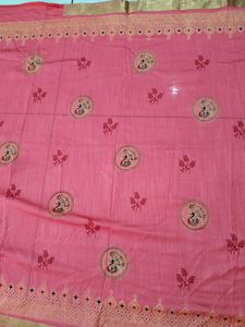 Tameta Peacock Design Saree