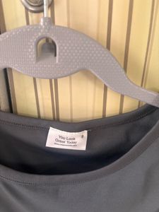 Gray Sleeveless Tank Top