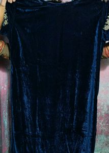 women velvet stylish kurti
