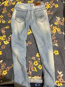 Light Blue Denim Joggers