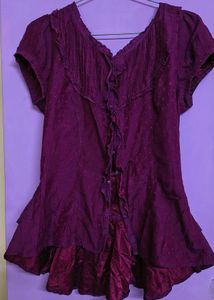 Y2k Purple Top