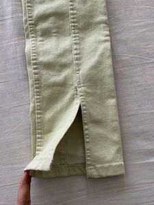 Zara Hem Cut Denim Pants