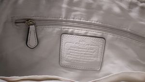Coach Kelsey Cream Leather Crossbody Bag