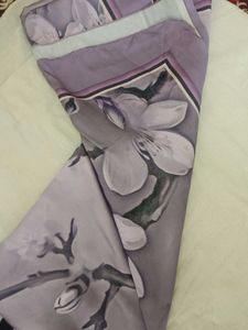 Elegant Purple Saree without blouse