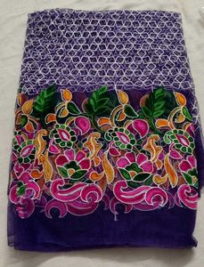 Embroidered Saree