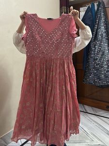 Dusty Rose Embellished Dress