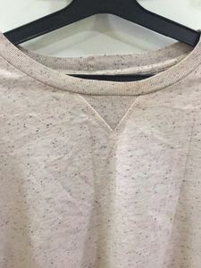 Light Pink Textured Long Sleeves Top