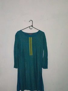 Teal Tunic with Embroidered Detail